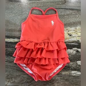 Carters Vintage Ruffle Swimsuit- Size 24MO